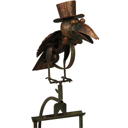 Esschert Design Metal Bird Rocker Stake with Hat ZYCT810